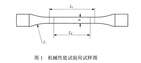 機(jī)械性能試驗(yàn)用試樣圖